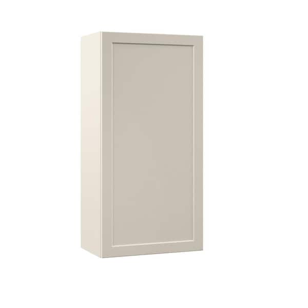 Hampton Bay Designer Series Melvern 21 in. W x 12 in. D x 42 in. H Assembled Shaker Wall Kitchen Cabinet in Cloud