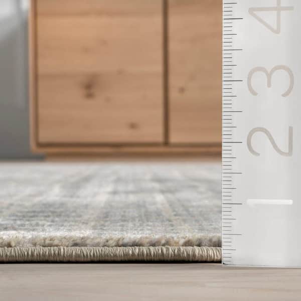 Park Abstract Checked Multi 4 ft. x 6 ft. Area Rug