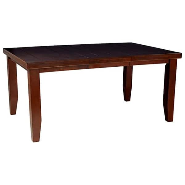 Acme Furniture Urbana 66 in. Rectangle Brown Wood Top with Wood Frame (Seats 6)