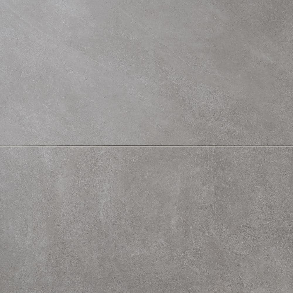 Silver Gray Large Format Matte Porcelain Tile 24x48