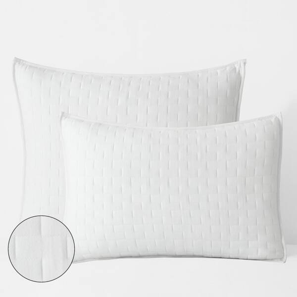 Air Layer White Cotton King Sham
