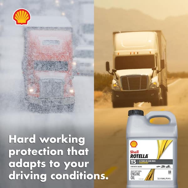 2.5 gal. Rotella T5 Triple Protection 15W-40 Diesel Engine Oil