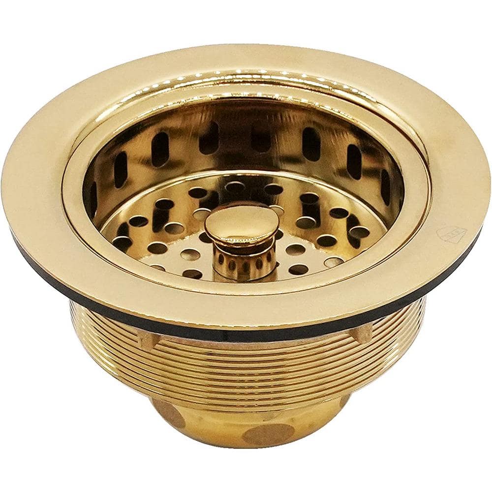 3-1/2 in. Post Basket Strainer in Polished Brass price history on PriceWatchPro