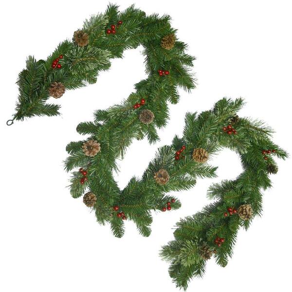 National Tree Company 9 ft. Unlit Cashmere Artificial Garland with ...