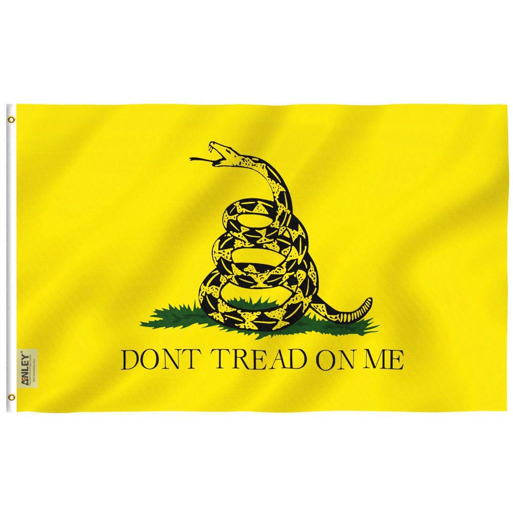 Fly Breeze 3 ft. x 5 ft. Polyester Dont Tread On Me Gadsden 2-Sided Flag B