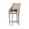 Linon Home Decor Keira 37 in. H Graywash High Back Wood Counter Height Bar Stool with Fabric Seat THD04634