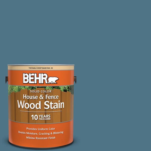 BEHR 1 gal. #SC-107 Wedgewood Solid Color House and Fence Exterior Wood Stain