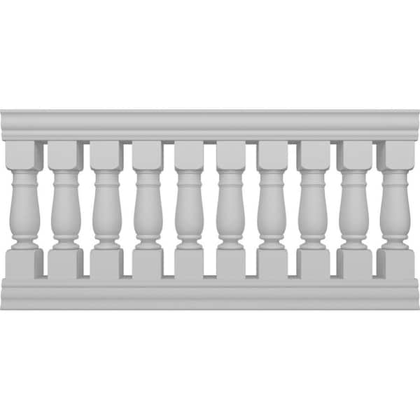 Fiberthane Oxford Balustrade 72 in. L x 38 in. H Fiberglass Railing Kit