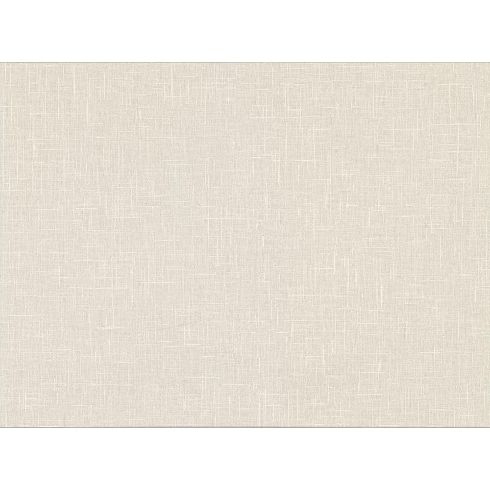 Stannis Off-White Linen Texture Removable Wallpaper