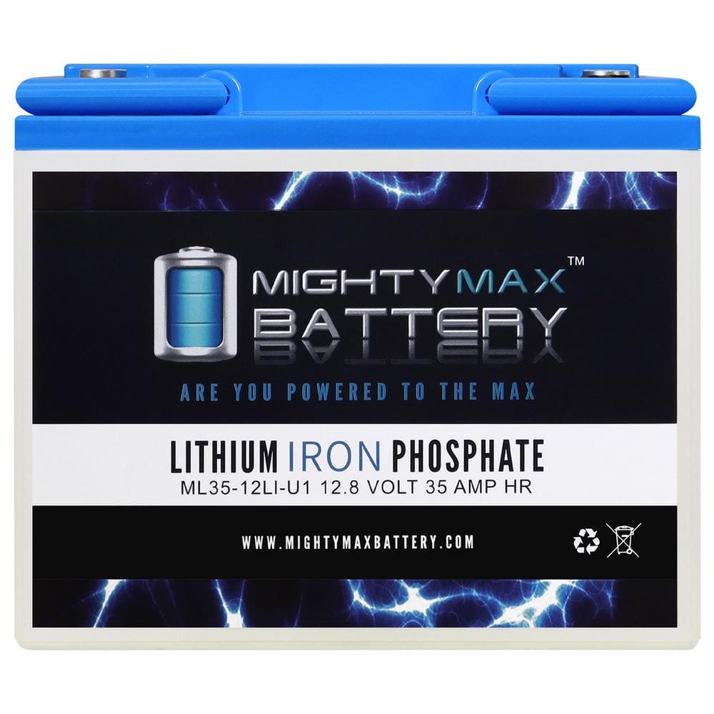 MIGHTY MAX BATTERY ML3512LI 12Volt 35 AH Deep Cycle Lithium Iron
