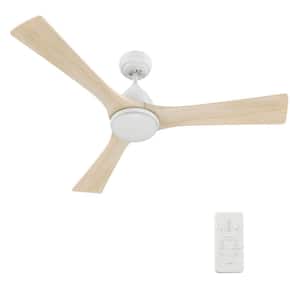 Antrim II 52 in. Dimmable LED Indoor/Outdoor White Smart Ceiling Fan with Light and Remote, Works with Alexa/Google Home