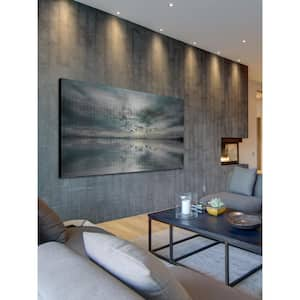 12 in. H x 24 in. W "Birds Skylight" by Parvez Taj Printed Brushed Aluminum Wall Art