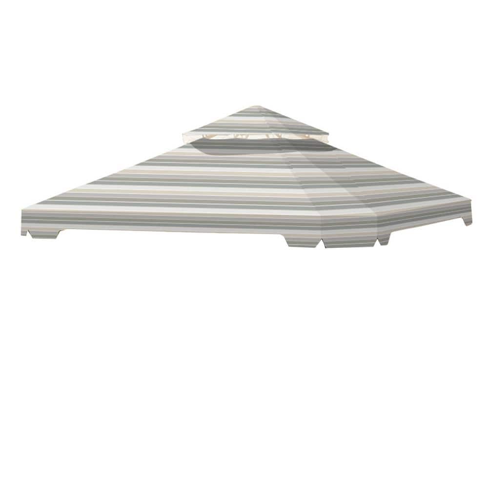 Garden Winds Standard 350 Stripe Stone Replacement Canopy Top Cover Set