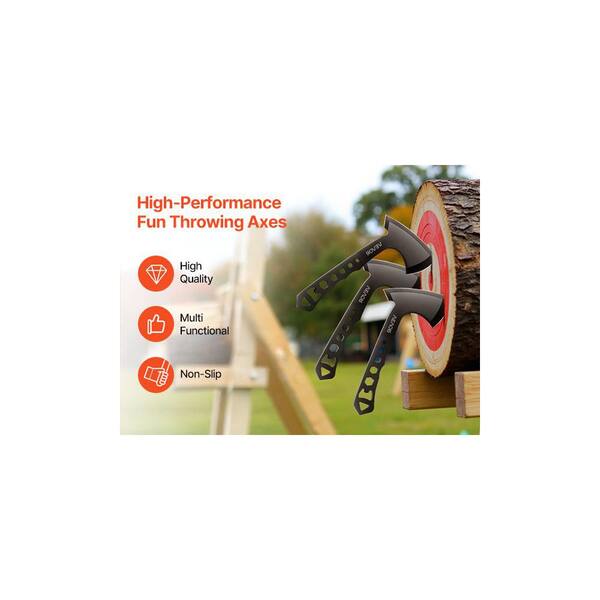 VEVOR Throwing Axes and Tomahawks, 3-Pack Axe Throwing Hatchet Set
