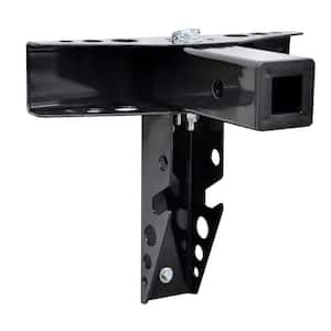 Pivoting Wall-Mount Receiver Rack Storage Device for Bike Racks, Cargo Carriers and Hitch-Mount Accessories