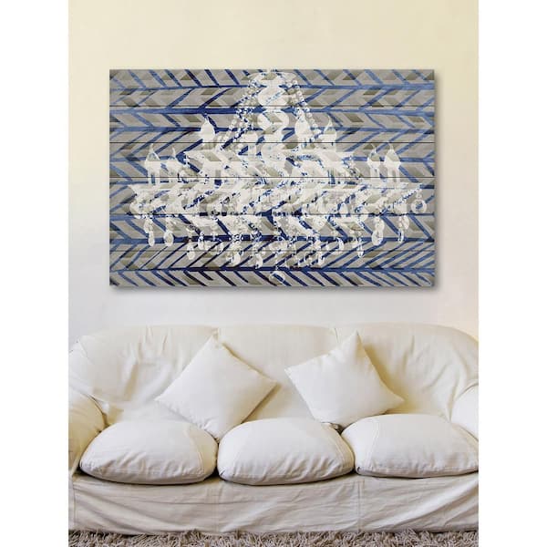 Unbranded 12 in. H x 18 in. W "White Light" by Parvez Taj Printed White Wood Wall Art