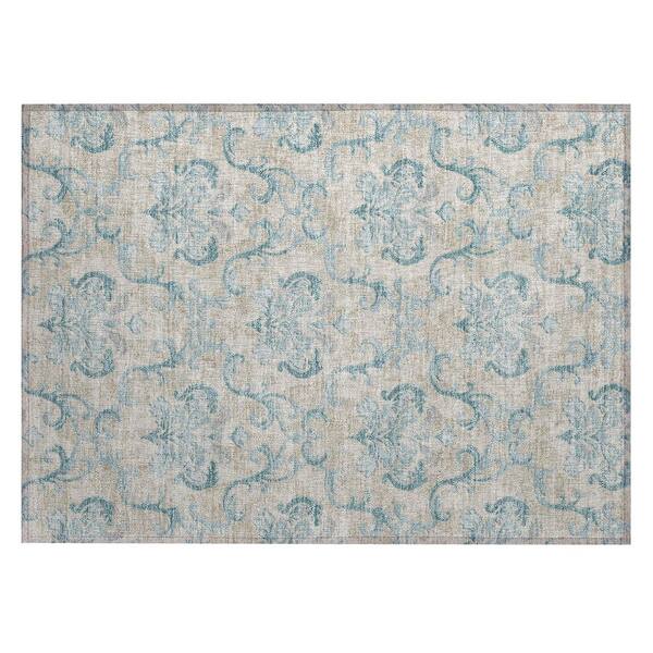 Chantille Machine Washable Indoor/Outdoor Abstract ACN3167 Linen 3 ft. x 4 ft. Area Rug