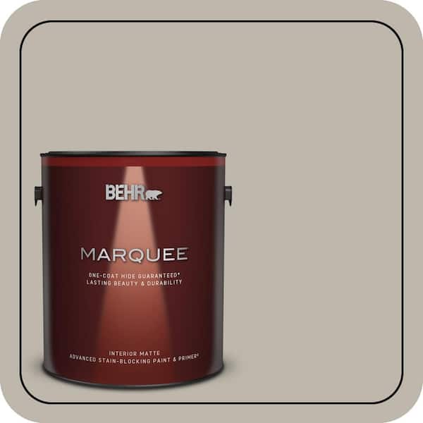 BEHR MARQUEE 1 gal. Home Decorators Collection #HDC-CT-21 Grey Mist One-Coat Hide Matte Interior Paint & Primer