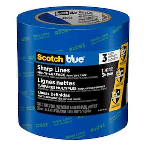 ScotchBlue 1.41 in. x 60 yds. Sharp Lines Multi-Surface Painter's Tape with Edge-Lock (3-Pack) (Case of 8)