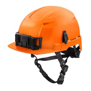 BOLT Orange Type 2 Class E Front Brim Non-Vented Safety Helmet (2-Pack)