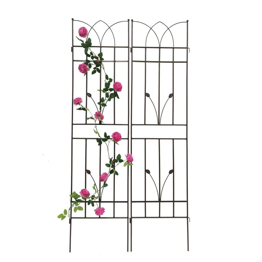 71 in. x 17.7 in. 4-Pack Metal Garden Trellis, Rustproof, Outdoor Trellis, 