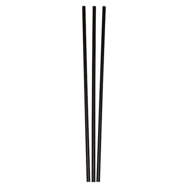 Aspect Matte Black 24 in. Vinyl Backsplash Trim (3-Pack)