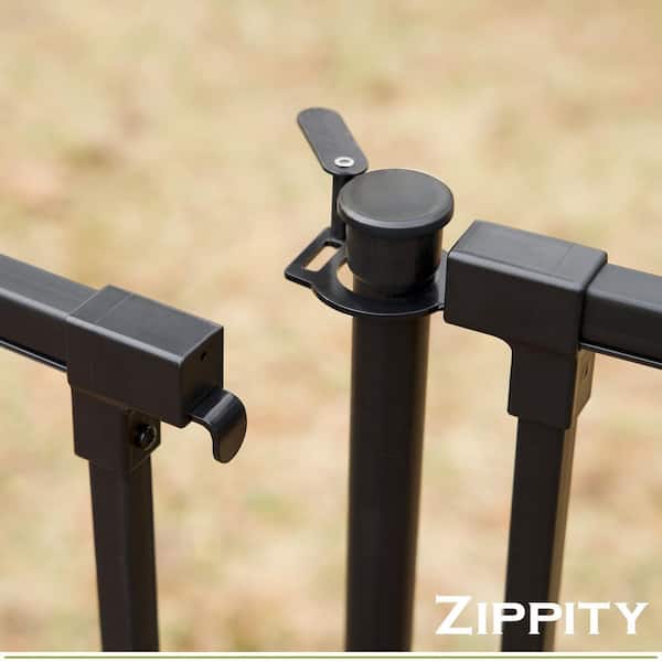 Zippity Outdoor Products Zurich Black Steel Hardware Gate Kit