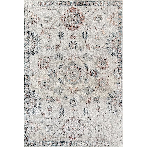 Rugs America Cora Sheraton Beige Transitional Vintage 8 ft. x 10 ft. Area Rug