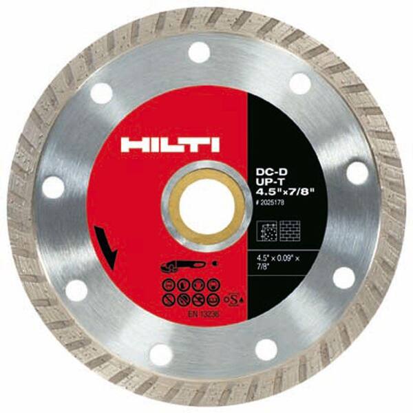 Hilti DC-D UP-T 4-1/2 in.x 7/8 in. Turbo Diamond Blade for Angle Grinders