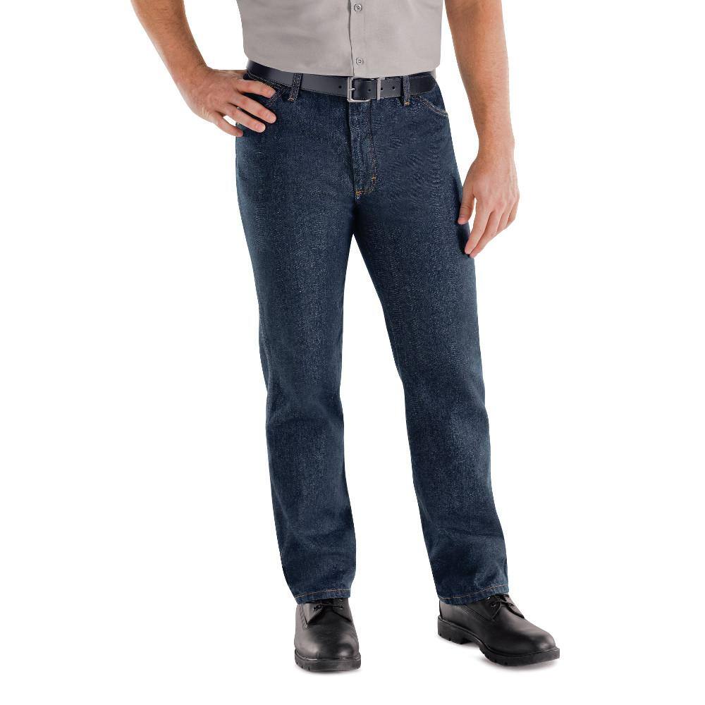 Reviews For Red Kap Men S Size 30 In X 32 In Rigid Denim Classic Rigid Jean Pg 1 The Home Depot