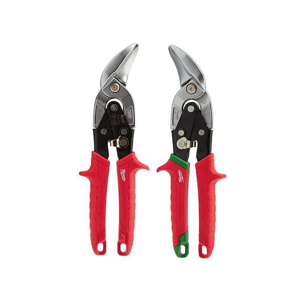 Milwaukee Left and Right Offset Aviation Snips 2 Pack 48 22 4523