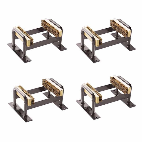 RENOVATORS SUPPLY MANUFACTURING Boot Scraper 12 in. W Wrought Iron with Replaceable Brushes (4-Pack)