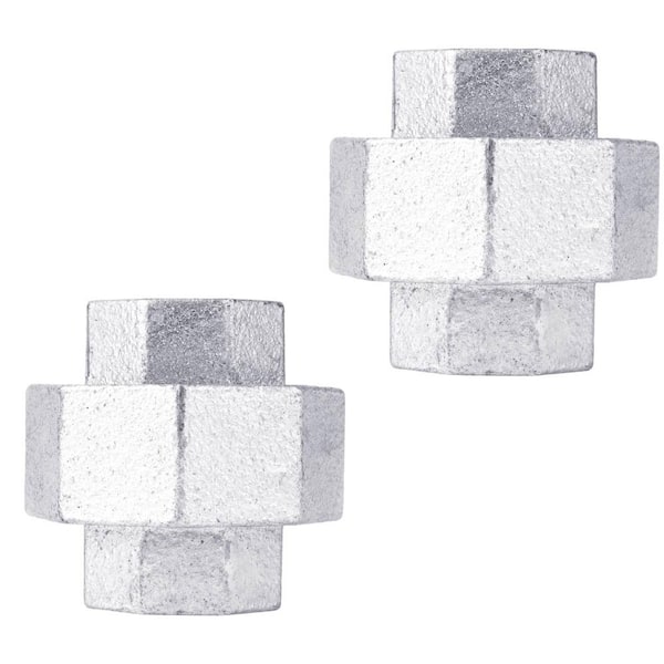 PIPE DECOR 1 in. Galvanized Iron Union (2-Pack)