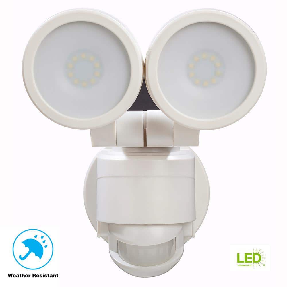 80 Watt Equivalent 1200 Lumen 180 Degree White Motion Sensing Dusk to Dawn 