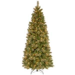 National Tree Company 4-1/2 ft. Kingswood Fir Hinged Pencil Artificial ...