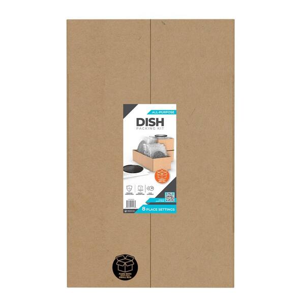 Pratt Retail Specialties Dividers, Dish Packing Kit for Kitchen, Garage holds 8 Place Settings (2-Pack)
