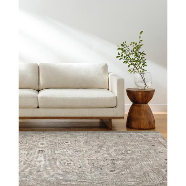 Livabliss Becki Owens Elle Light Grey Oriental 8 ft. x 10 ft. Indoor Area Rug
