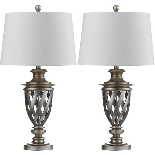 Antique Silver Urn Table Lamp With, 3 Way Table Lamps Home Depot