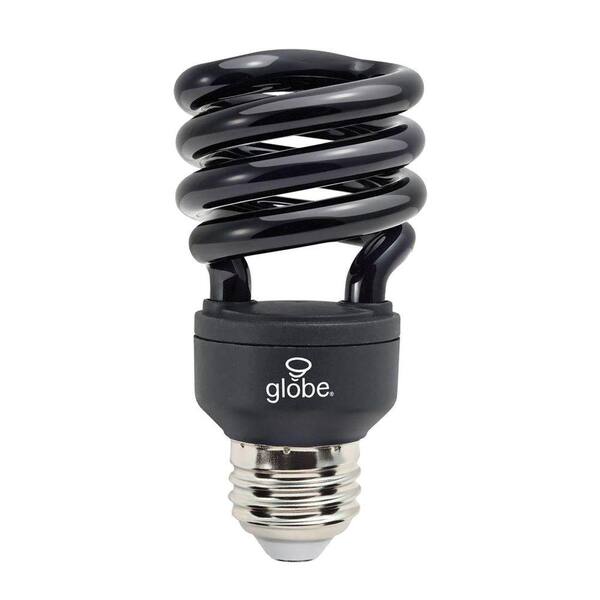 Globe Electric 60W Equivalent Soft White (2700K) T4 Spiral Black CFL Light Bulb (3-Pack)
