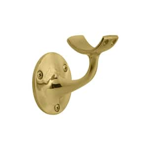 2 in. O.D. Polished Brass Deluxe Handrail Bracket