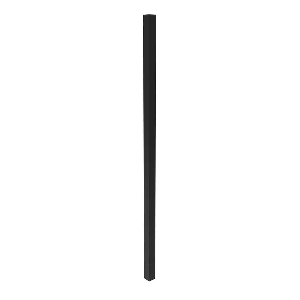A2 2.5-in x 2.5-in x 6.5-ft Gloss Black Aluminum Flat Top and Bottom Design Gate End Post for Pool Application price history on PriceWatchPro