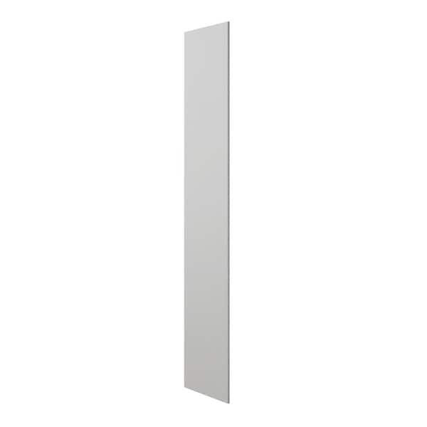 Hampton Bay Designer Series 0.625x96x23.7 in. Tall End Panel in Heron Gray
