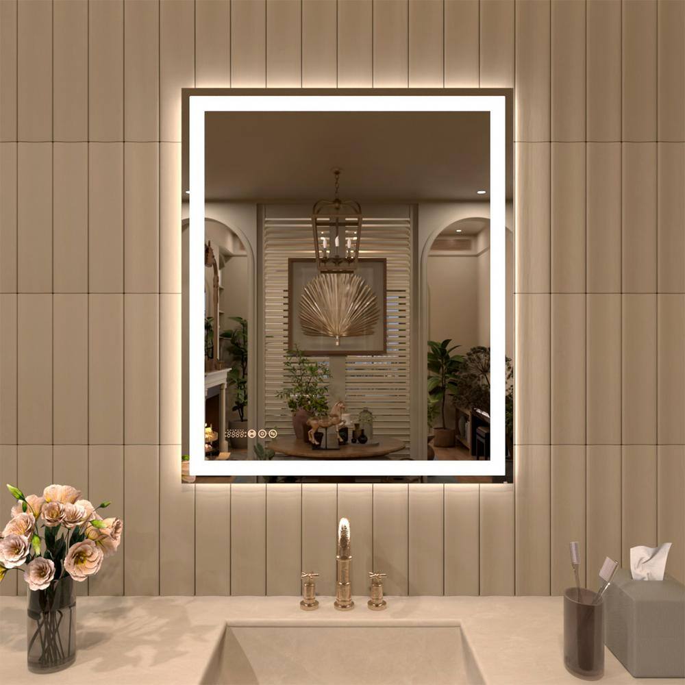 Reviews for TaiMei 30 in. W x 36 in. H Rectangular Frameless LED Wall ...