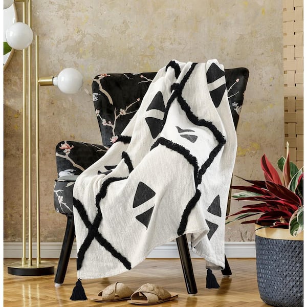 Black and white cow print throw hot sale