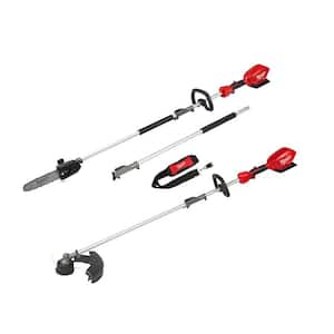M18 FUEL 10 in. 18V Lithium-Ion Brushless Electric Cordless Pole Saw and M18 QUIK-LOK String Trimmer Combo Kit (2-Tool)