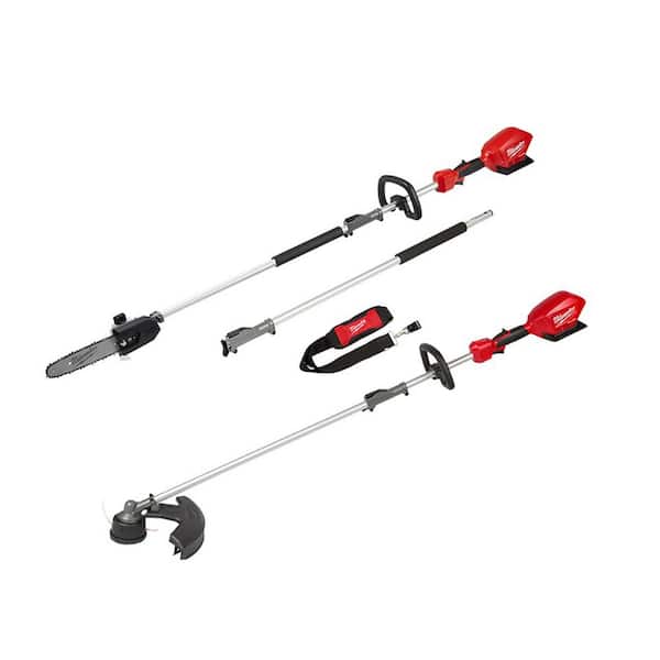 Milwaukee M18 FUEL 10 in. 18V Lithium-Ion Brushless Electric Cordless Pole Saw and M18 QUIK-LOK String Trimmer Combo Kit (2-Tool)