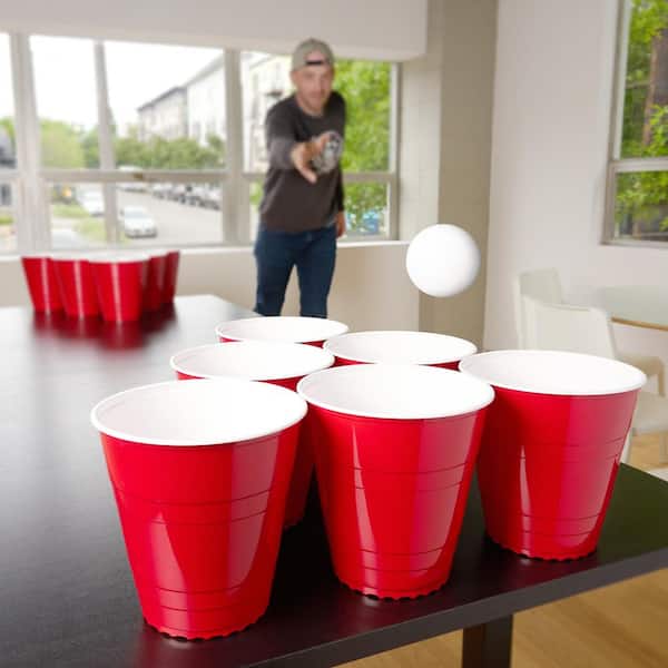 True True XL Beer Pong Set with Jumbo Party Cups, Includes 20-Cups and 4 XL  Pong Balls 10090 - The Home Depot