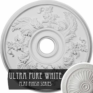 1-7/8 in. x 23-5/8 in. x 23-5/8 in. Polyurethane Acanthus Twist Ceiling Medallion, Ultra Pure White