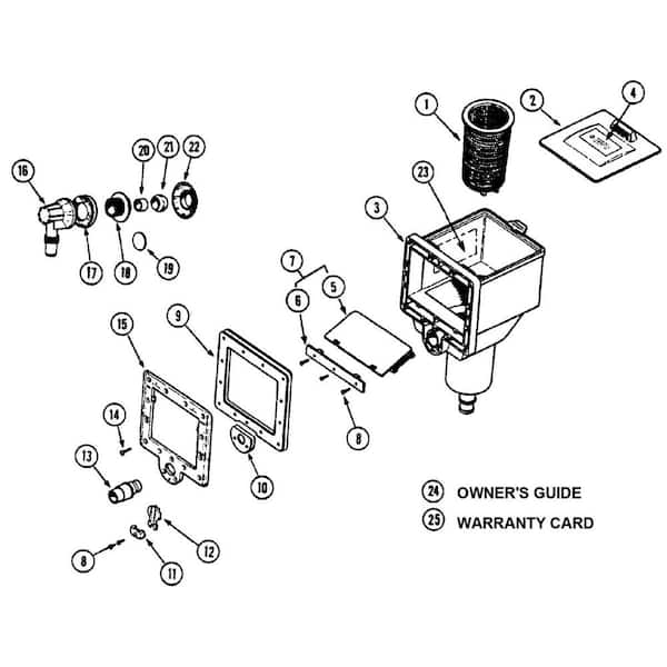 Hoffinger Thru-Wall Pool Skimmer