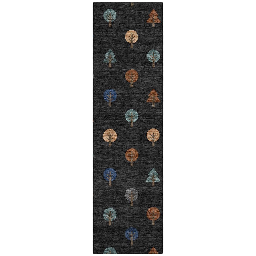 Chantille Machine Washable Indoor/Outdoor Abstract ACN2550 Black 2 ft. x 7 ft. Runner Rug price history on PriceWatchPro